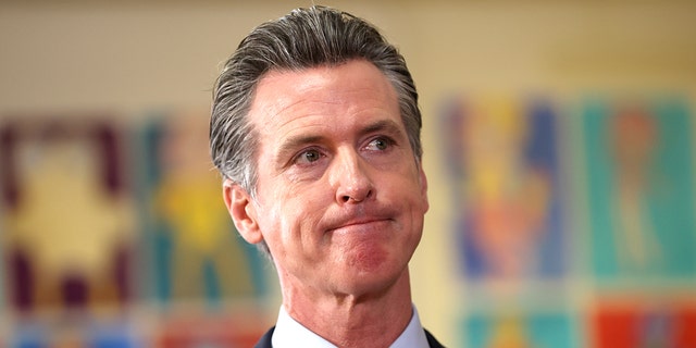 California Gov. Gavin Newsom speaks during a news conference after meeting with students at James Denman Middle School Oct. 01, 2021, in San Francisco.