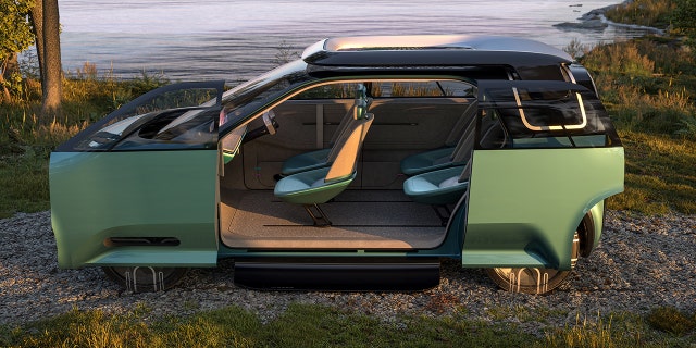The Nissan Hang-Out SUV is a multi-purpose SUV with swiveling seats.