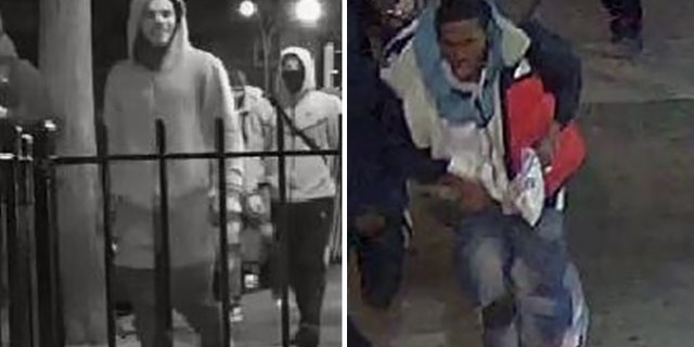 NYC man, 62, knocked to the ground, stabbed and cut by group of 7 men in Midtown Manhattan: Police 2 The Nypd Released Footage Of The Suspects Brutally Assaulting A 62-Year-Old Man In Midtown Manhattan Early Wednesday. Police Said The Black-And-White Image, Left, Shows The Unidentified Men Shortly Before The Incident.