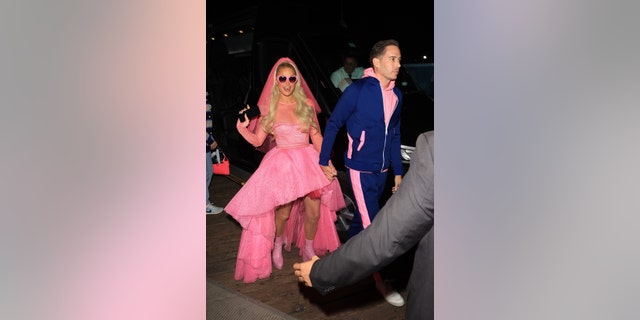 Paris Hilton and Carter Reum’s wedding celebrations continued on Friday at the Santa Monica Pier.