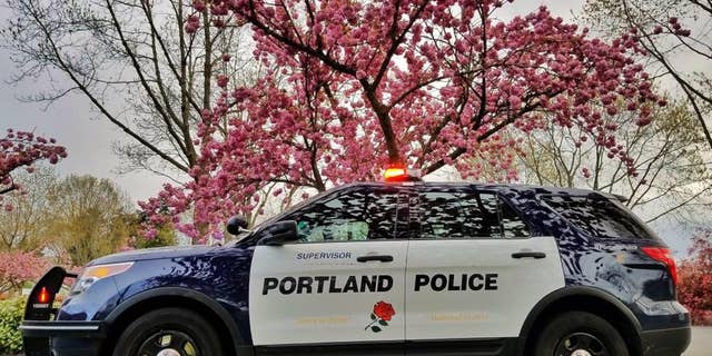 Portland Police Department patrol vehicle.