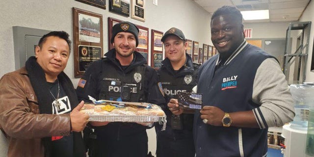 New Jersey Congressional Candidate, Billy Prempeh (R), donates sandwiches for his 'Heros to Heroes' initiative. 