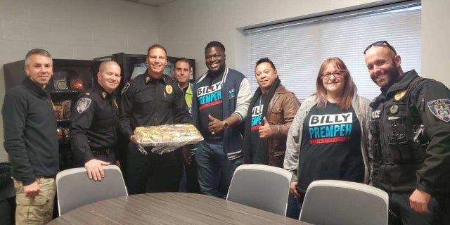 New Jersey Congressional Candidate, Billy Prempeh (R), donates sandwiches for his 'Heros to Heroes' initiative.