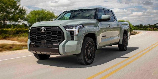 The Tundra SR5 is equipped with a 398 hp turbocharged V6.