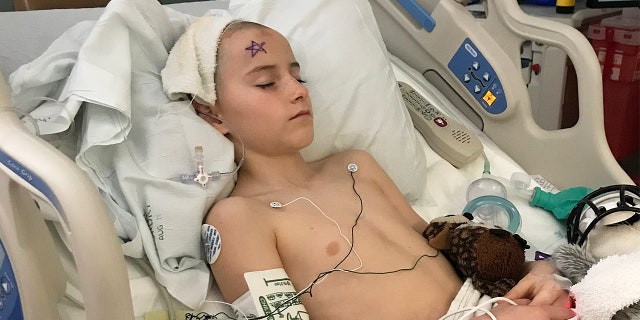 Noah Reeb at the Primary Children's Hospital in Salt Lake City, Utah.