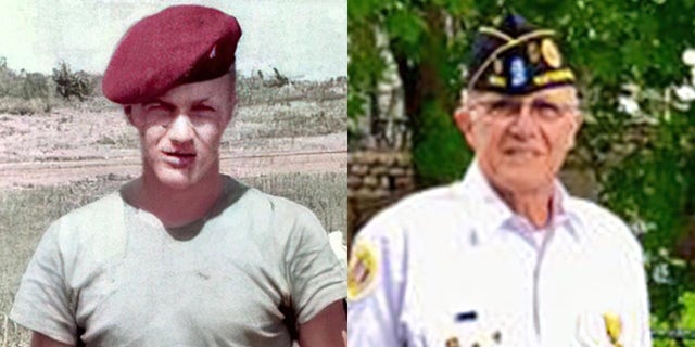 On the left, Richard Pecci at 20 years old, in Tay Ninh, Vietnam, in 1967; on the right, Pecci of Hastings-on-Hudson, New York, in 2019. 