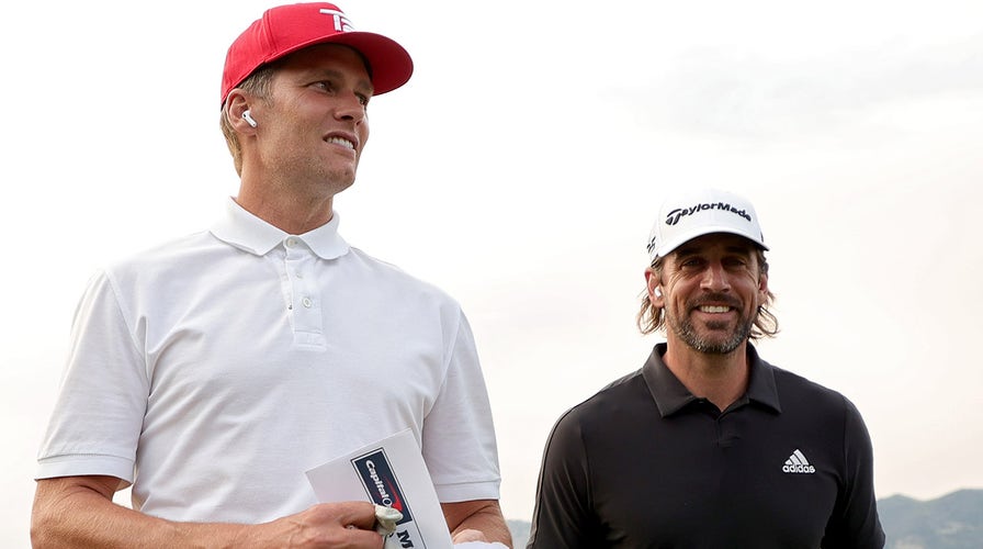 Not much gossip from Tom Brady and Aaron Rodgers, but plenty of great views  and great shots at The Match - The Boston Globe