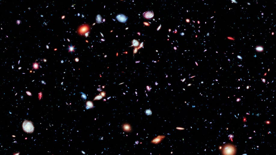 Telescope view of galaxies