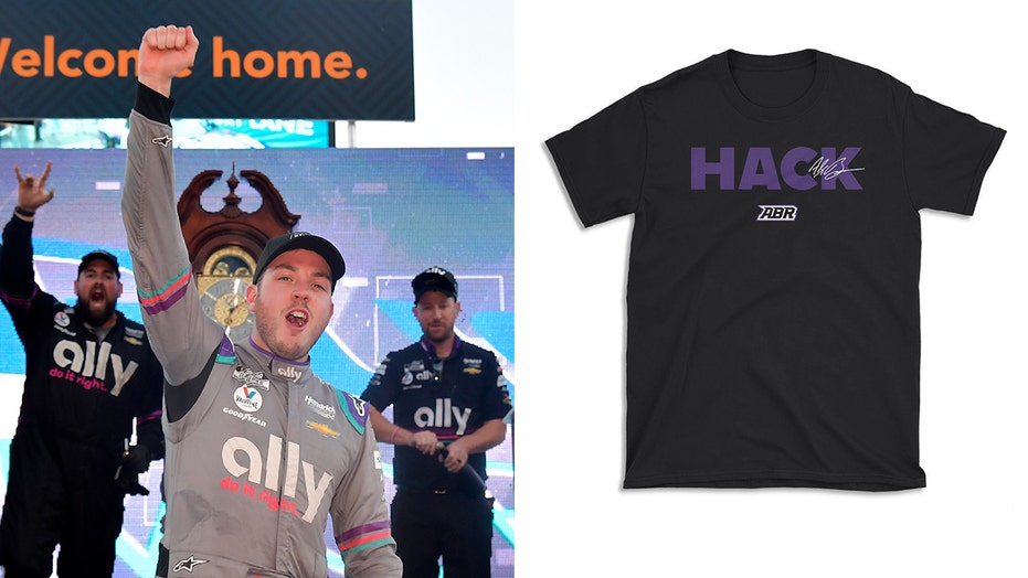 NASCAR's Alex Bowman is already selling 'Hack' T-Shirts after Denny Hamlin slam