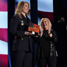 Taylor Brandt receives ‘Back the Blue’ award presented by Nancy Grace 