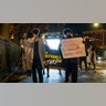 People protest against the acquittal of Kyle Rittenhouse while marching in the West Village on November 19, 2021 in New York City.