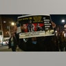 People protest against the acquittal of Kyle Rittenhouse while marching in the West Village on November 19, 2021 in New York City.