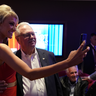 Carley Shimkus poses for a selfie at the Patriot Awards 