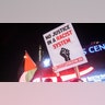 Demonstrators protest outside Barclays Center, Friday, Nov. 19, 2021, in New York, following the acquittal of Kyle Rittenhouse in Kenosha, Wis.