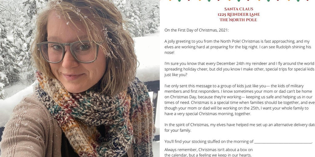 Mom's clever Santa letter moves Christmas Day for military parents, first responders - Vimarsana News