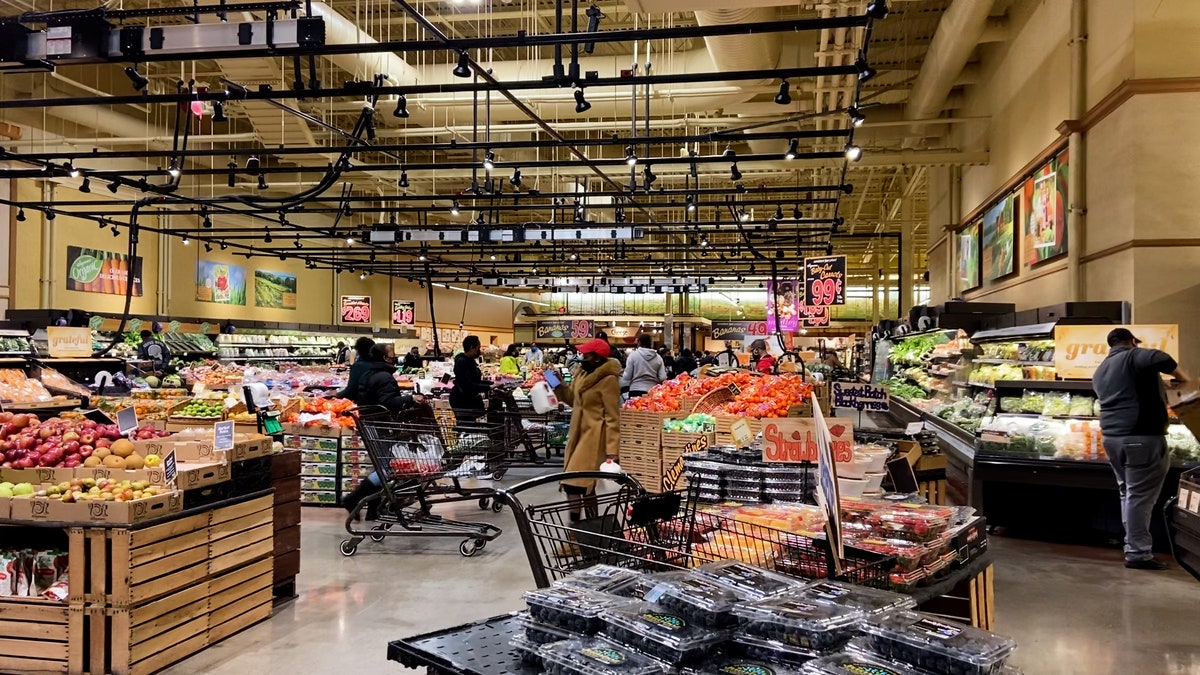 Photo of the interior of a grocery store in a DC suburb