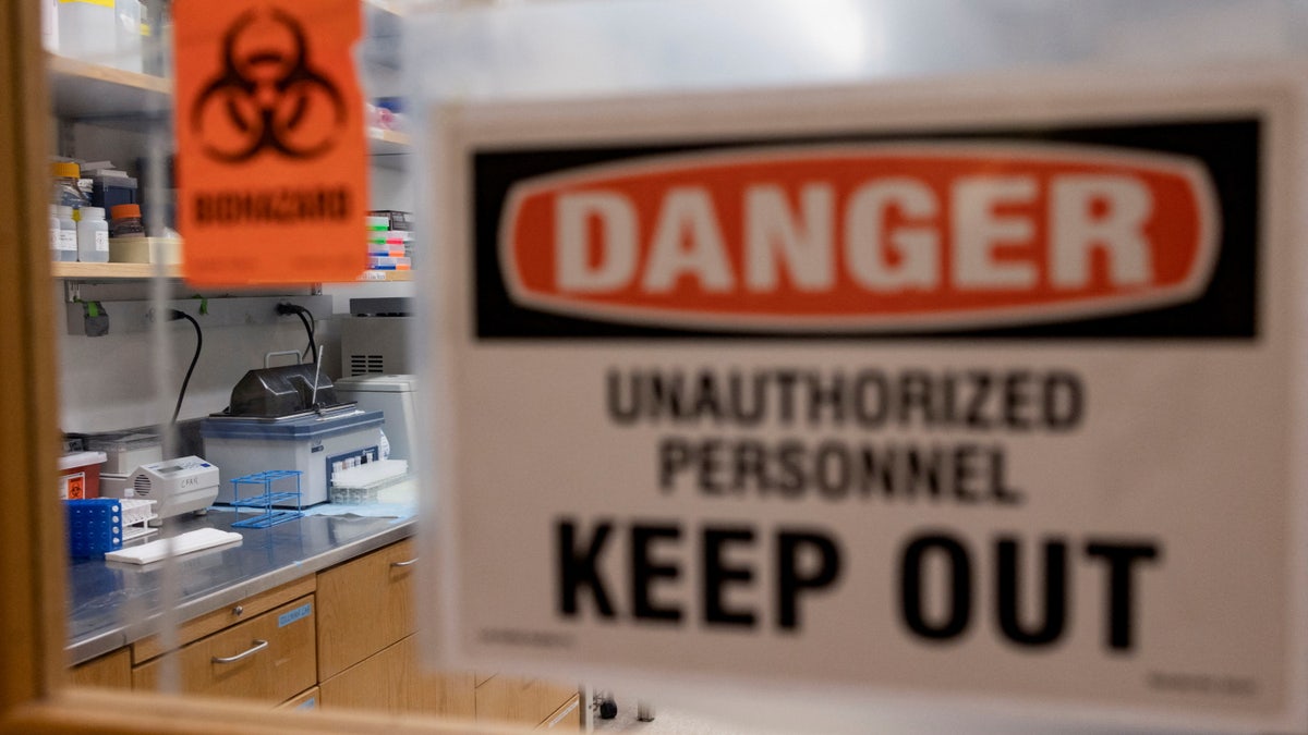 A bio safety lab with equipment for inactivating SARS-CoV-2 infectious samples at University of Pennsylvania