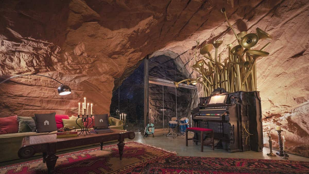 Grinch Cave music room