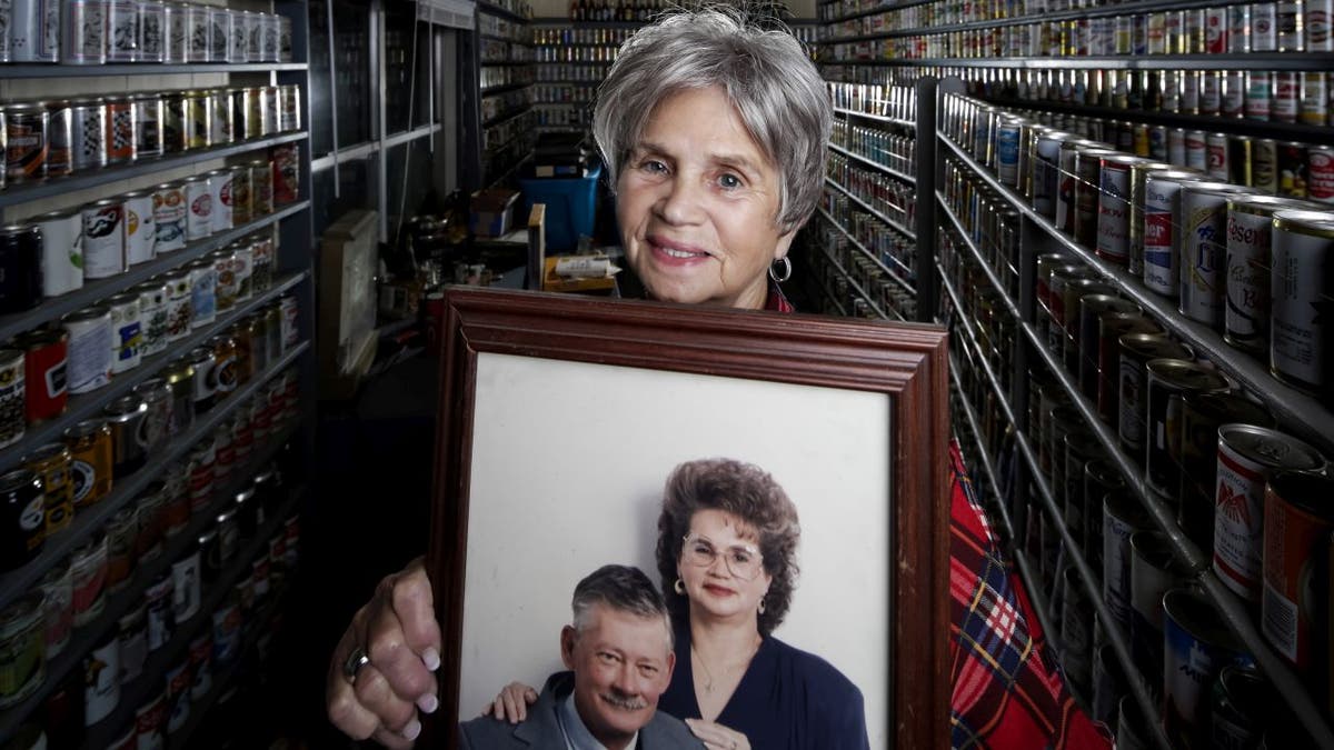 Luverne Kahl, from Pearl River, La., is preparing to sell her late husband's beer can collection, so she can get repairs done on her roof, which was damaged by Hurricane Ida.