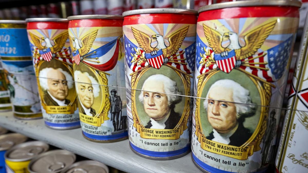 John Kahl's beer can collection includes rare tins from breweries around the U.S. He even has cans from foreign brands.