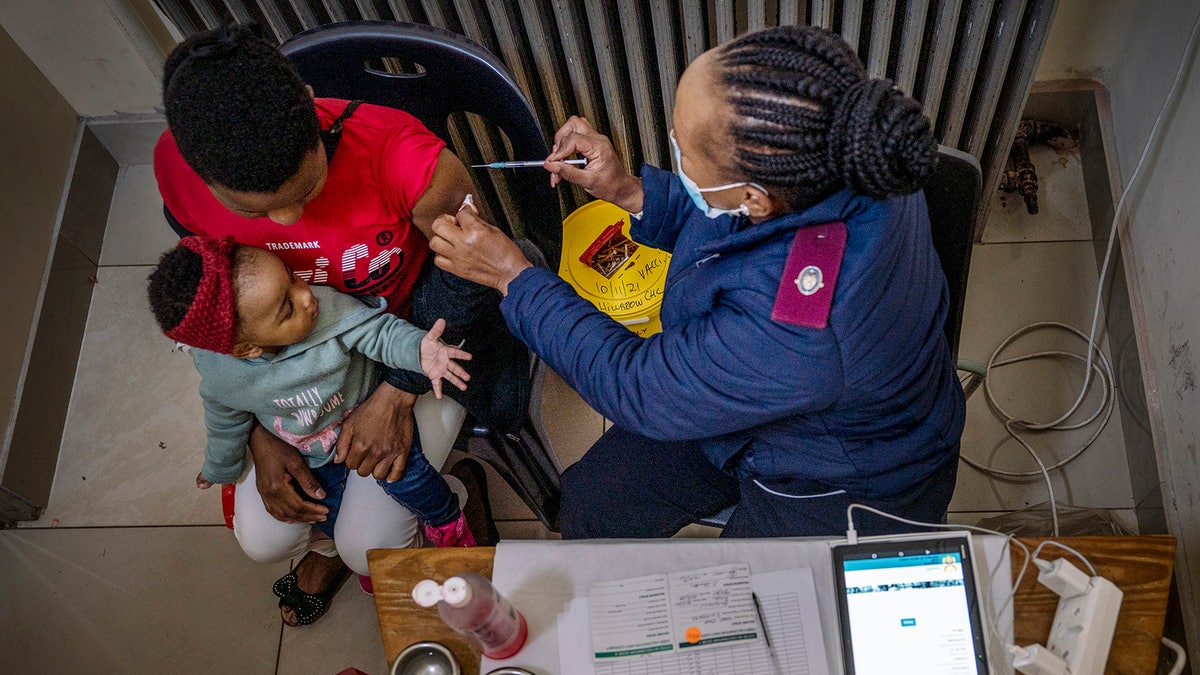 Vaccination in Hillbrow Clinic, Johannesburg, South Africa