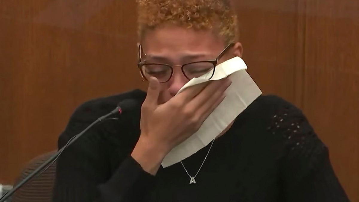 In this screen grab from video, Alayna Albrecht-Payton, a passenger in Daunte Wright's car during a traffic stop testifies as Hennepin County Judge Regina Chu presides over court Thursday, Dec. 9, 2021, in the trial of former Brooklyn Center police Officer Kim Potter at the Hennepin County Courthouse in Minneapolis, Minn. Potter is charged with first- and second-degree manslaughter in the April 11 shooting of Wright, a 20-year-old Black motorist, following a traffic stop in the Minneapolis suburb of Brooklyn Center.  (Court TV, via AP, Pool)