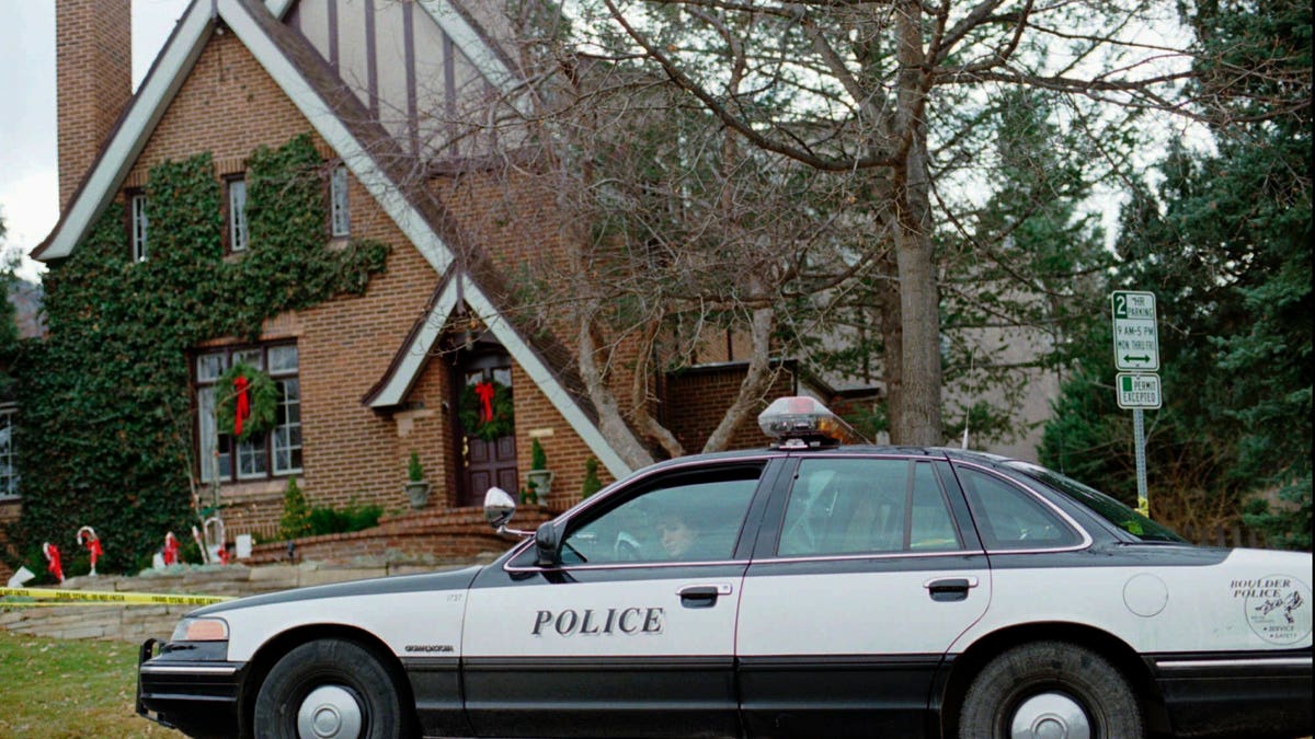 Police car outside Ramsey home