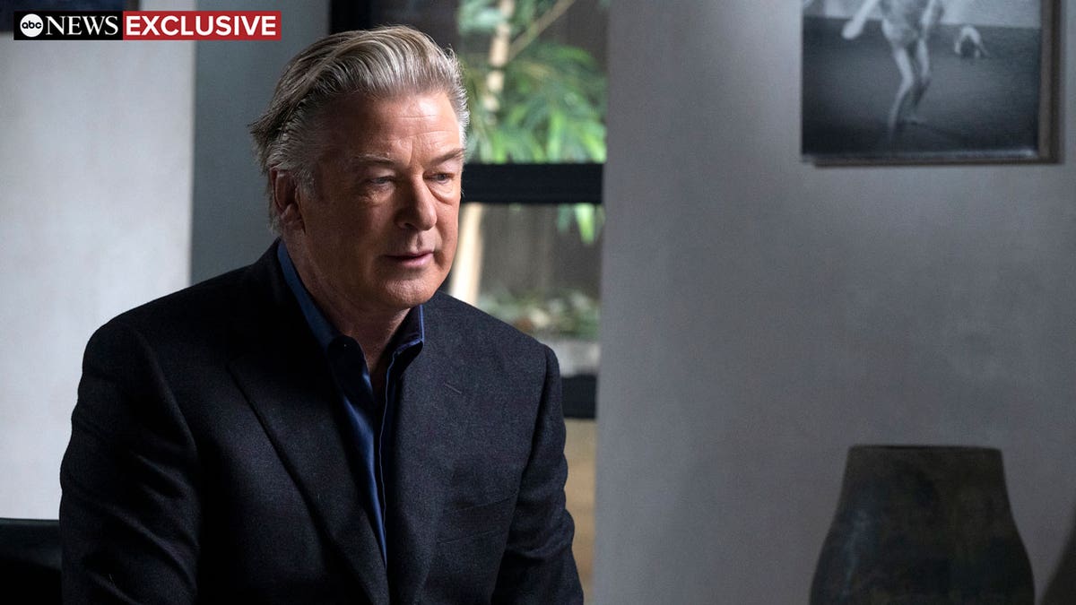 Alec Baldwin on set with ABC