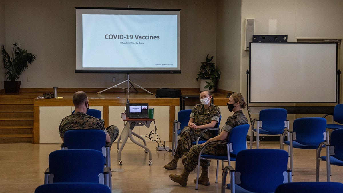 U.S Marines On Okinawa Receive Coronavirus Vaccination