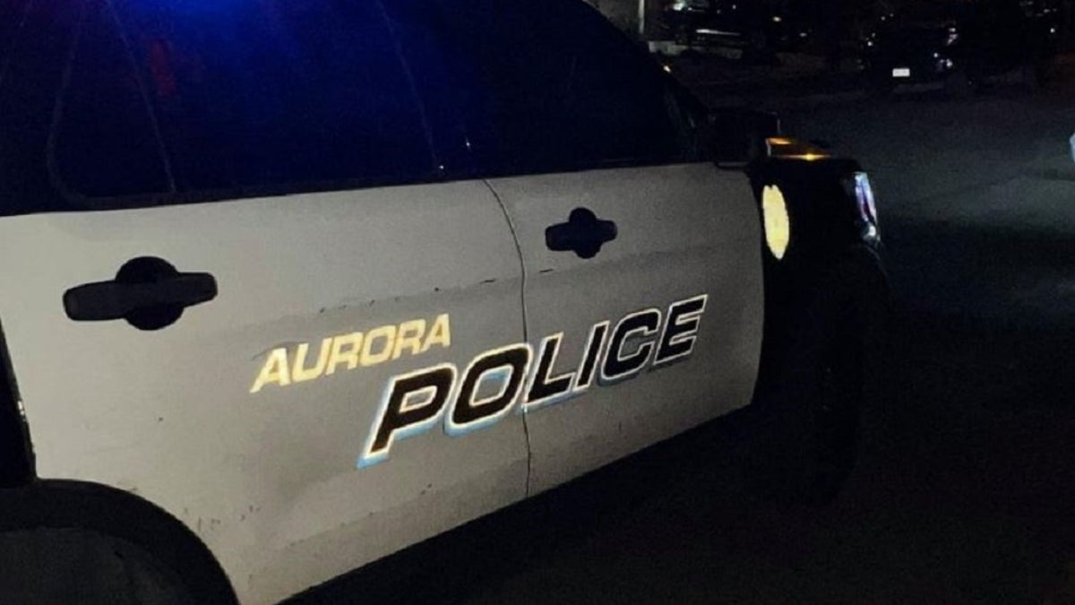 Aurora police vehicle.