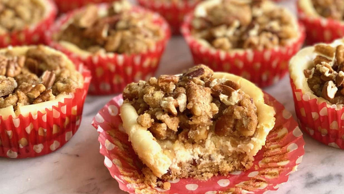 Baileys Streusel Cheesecake Cups from Quiche My Grits. (Courtesy of Quiche My Grits)