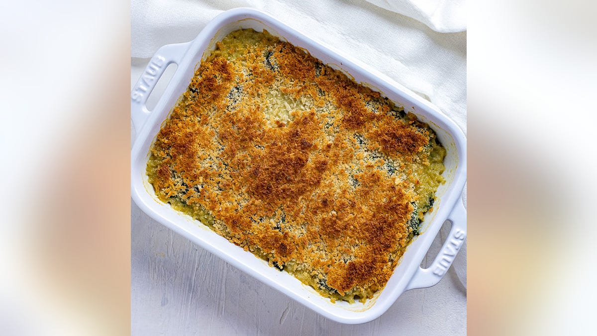 Easy and Delicious Spinach Parmesan Casserole by Anne Clark, My Kitchen Serenity 