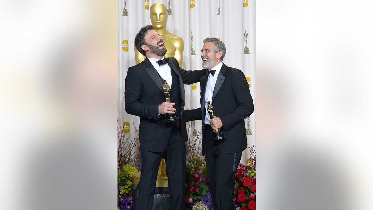 Ben Affleck and George Clooney won Oscars together in 2013 when their film "Argo" was awarded best motion picture of the year.