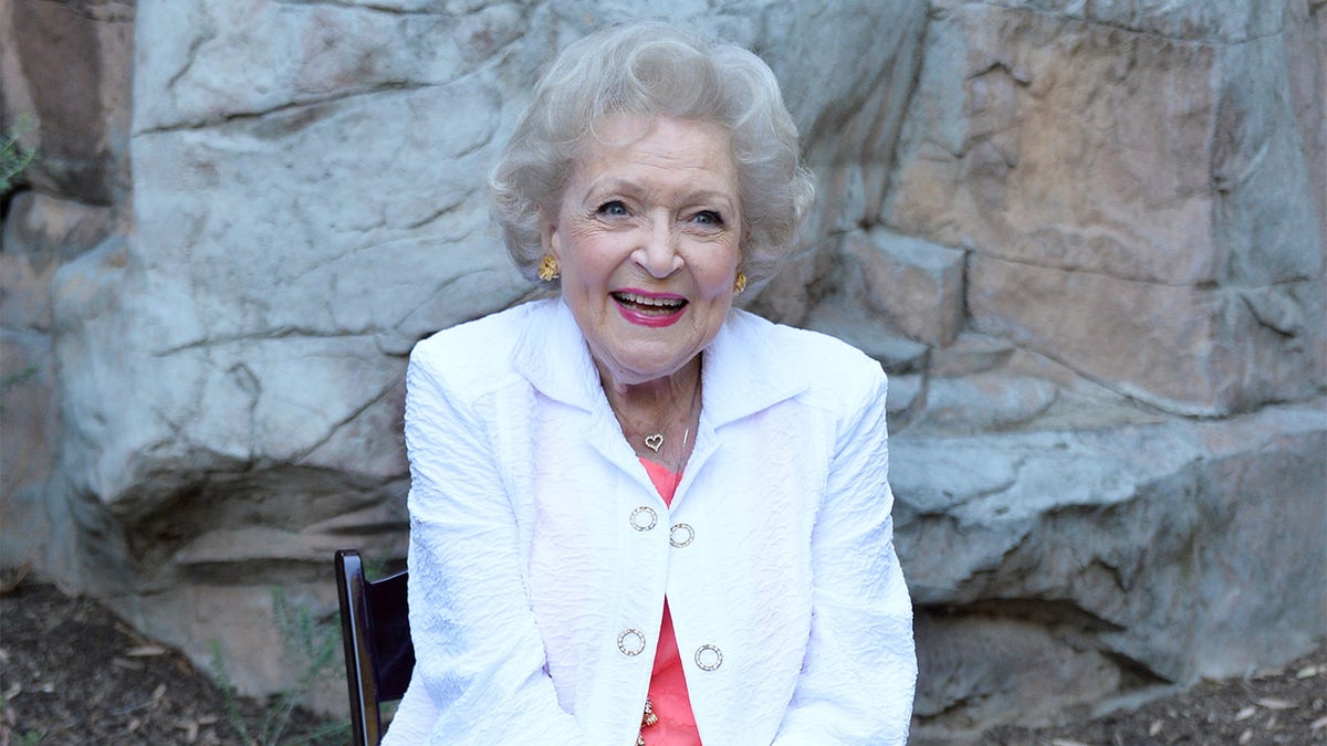 Betty White posing