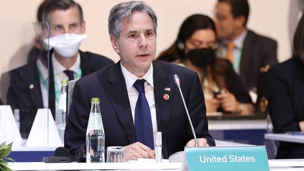 FILE: U.S. Secretary of State Antony Blinken attends a ministerial meeting on Syria, on June 28, 2021, in Rome, Italy. (Photo by Fatih Aktas/Anadolu Agency via Getty Images)