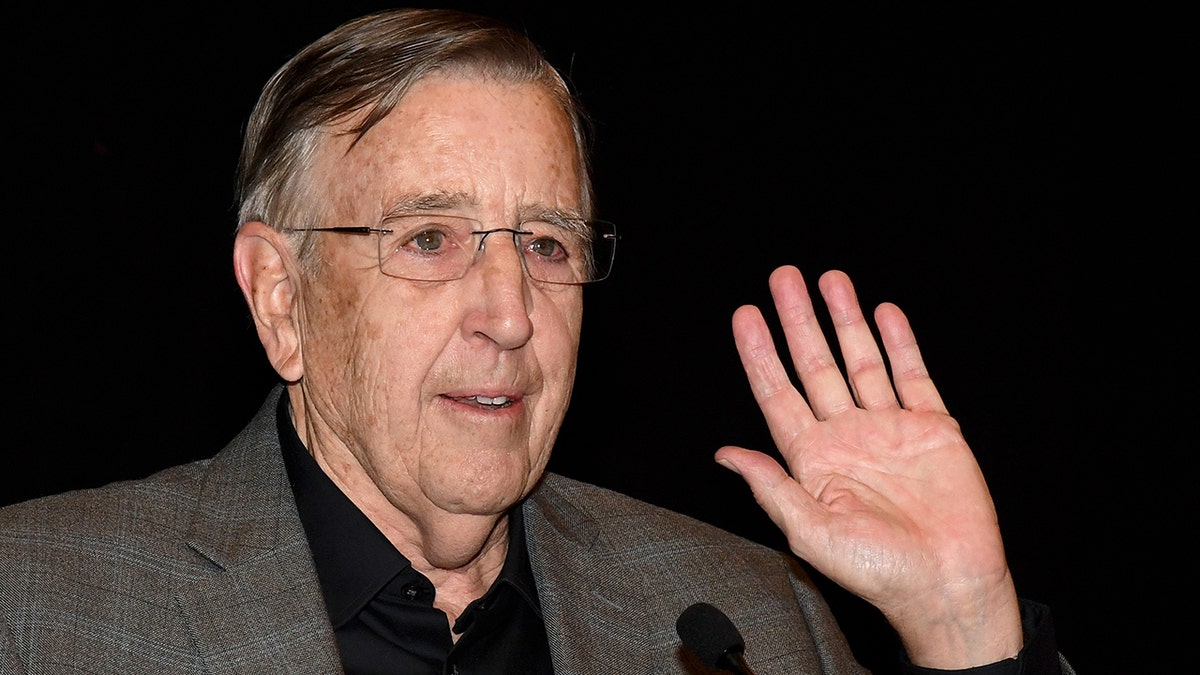 Brent Musburger speaks before unveiling the VSiN broadcasting studio at the South Point Hotel &amp; Casino sports book on Feb. 3, 2017, in Las Vegas, Nevada.