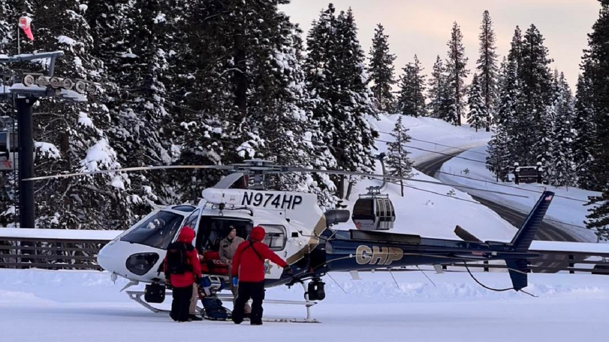 A California Highway Patrol helicopter participates Thursday in the search for Rory Angelotta. (Placer County Sheriff's Office)