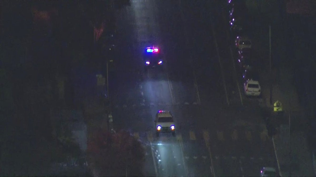 Police in Los Angeles were invovled in a car chase with a possible kidnapping suspect.