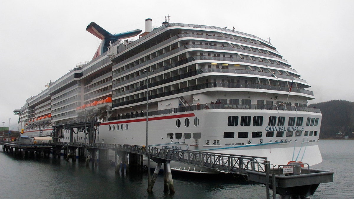 The Carnival Miracle docked in Juneau, Alaska. U.S