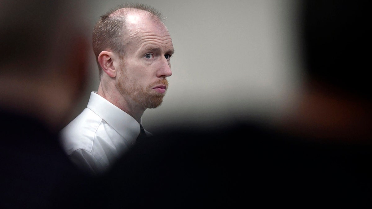 Chad Isaak, of Washburn, North Dakota, appears during the third day of his murder trial at the Morton County Courthouse in Mandan on Aug. 4, 2021. 