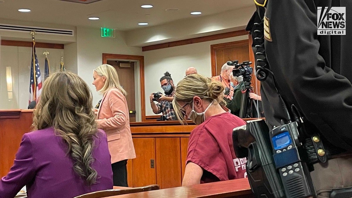 Jennifer Crumbley appears in an Oakland County court on Dec. 14, 2021 (Fox News' Audrey Conklin)