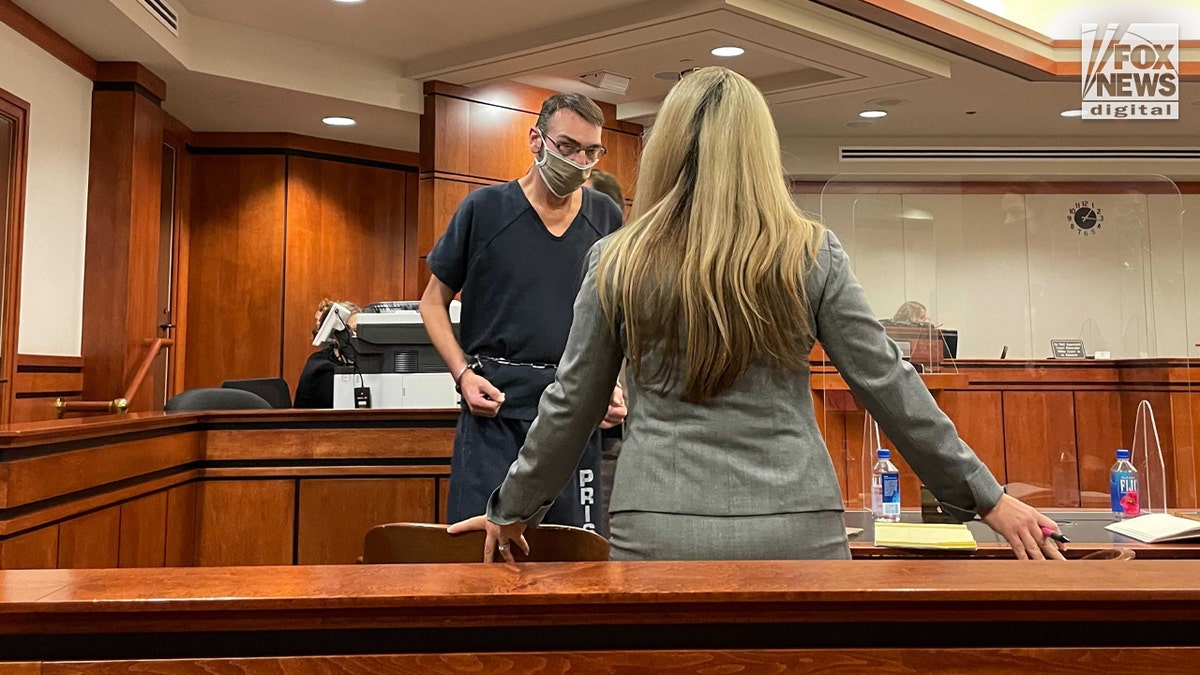 James Crumbley appears in an Oakland County court on Dec. 14, 2021 (Fox News' Audrey Conklin)