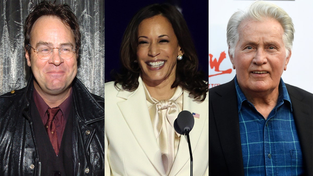 Dan Aykroyd (left), Kamala Harris (center) and Martin Sheen (right) are all expected to participate in the event as well.