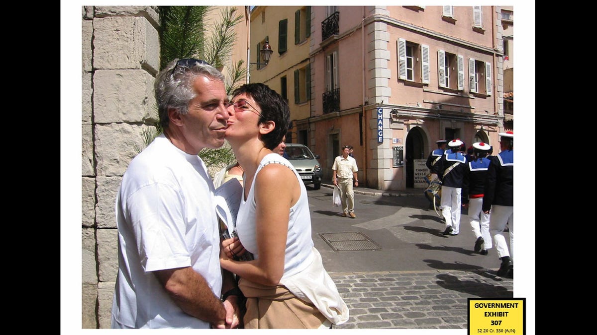 Jeffrey Epstein and Ghislaine Maxwell in undated evidence photo.