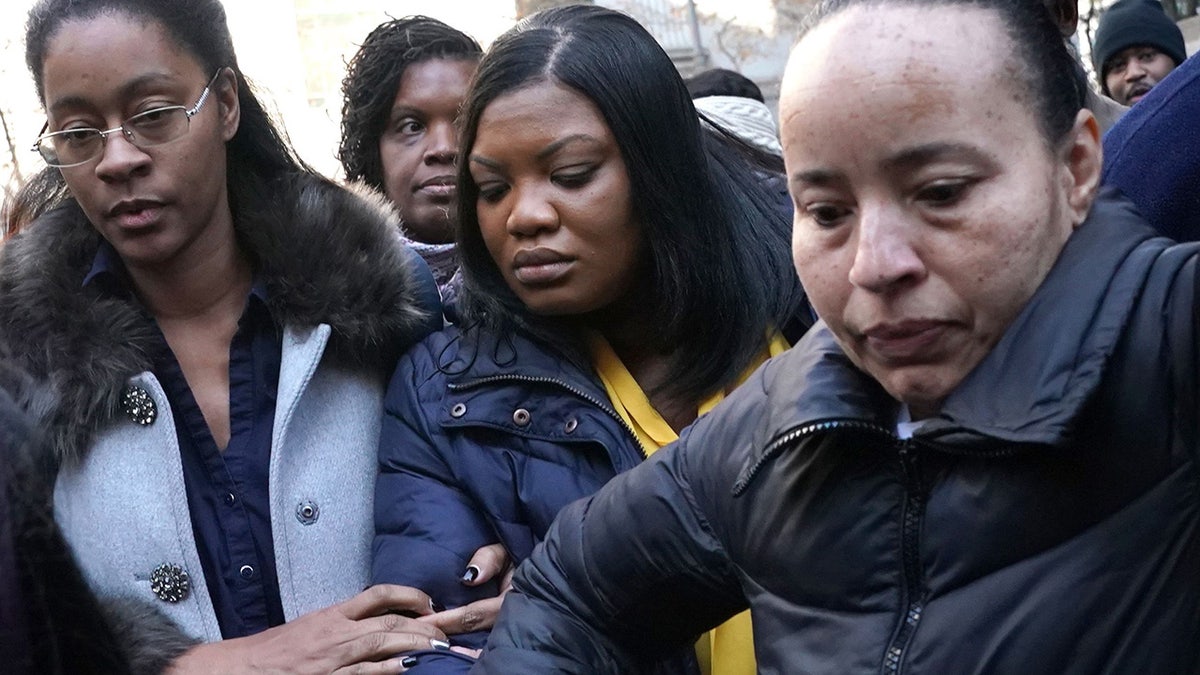 FILE 2019: Tova Noel is surrounded by supporters leaves Federal Court in New York City. (Photo by TIMOTHY A. CLARY / AFP) (Photo by TIMOTHY A. CLARY/AFP via Getty Images)