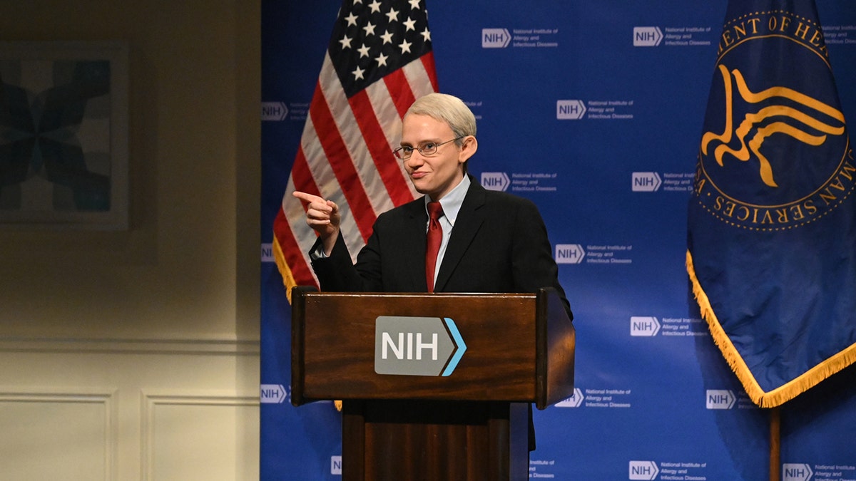 "Saturday Night Live" cast member Kate McKinnon reprised her role as Dr. Anthony Fauci on this weekend's show. 