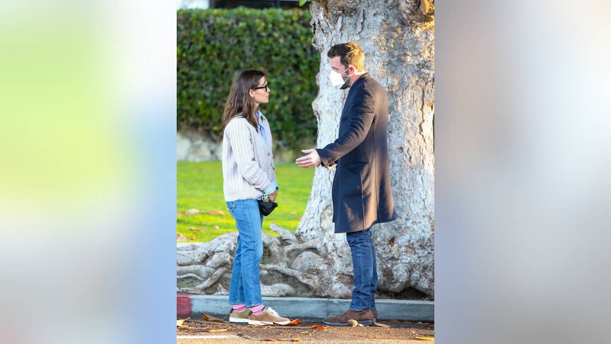 Jennifer Garner and Ben Affleck are seen on December 09, 2021 in Los Angeles, California.