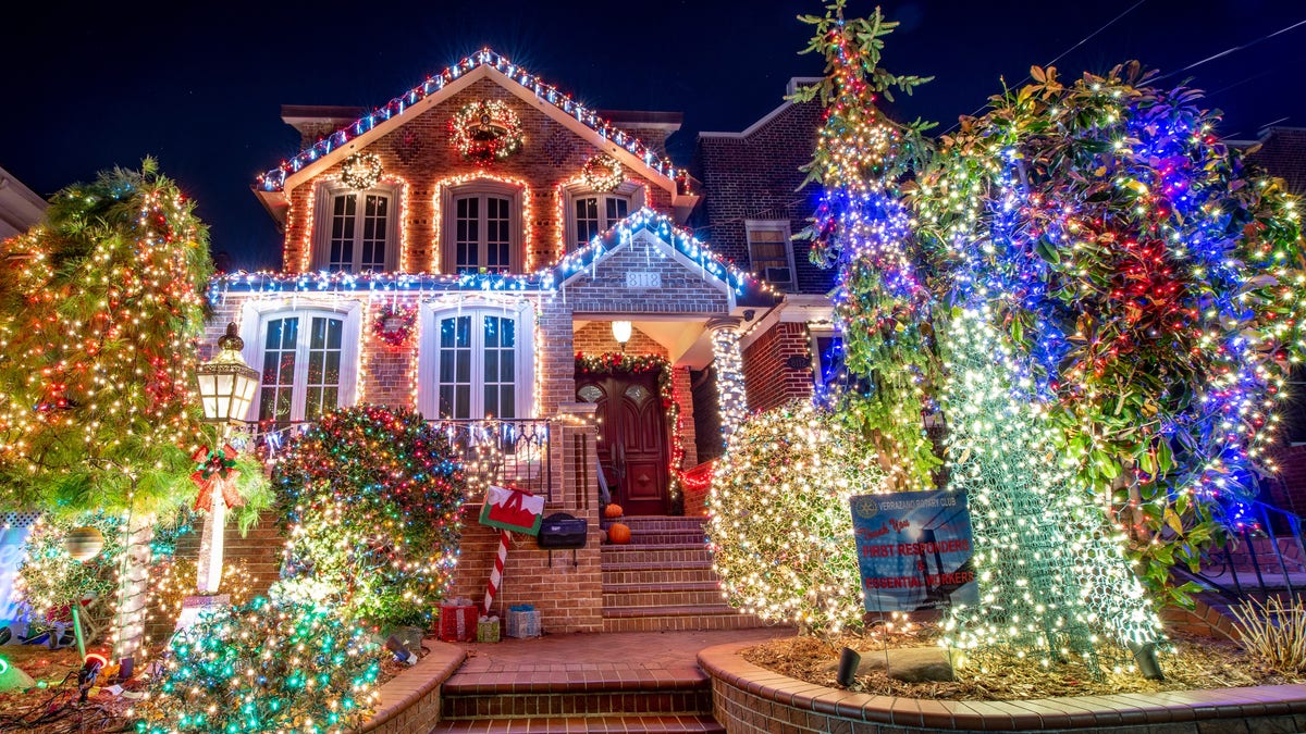 Dyker Heights Christmas decorations in Brooklyn, New York