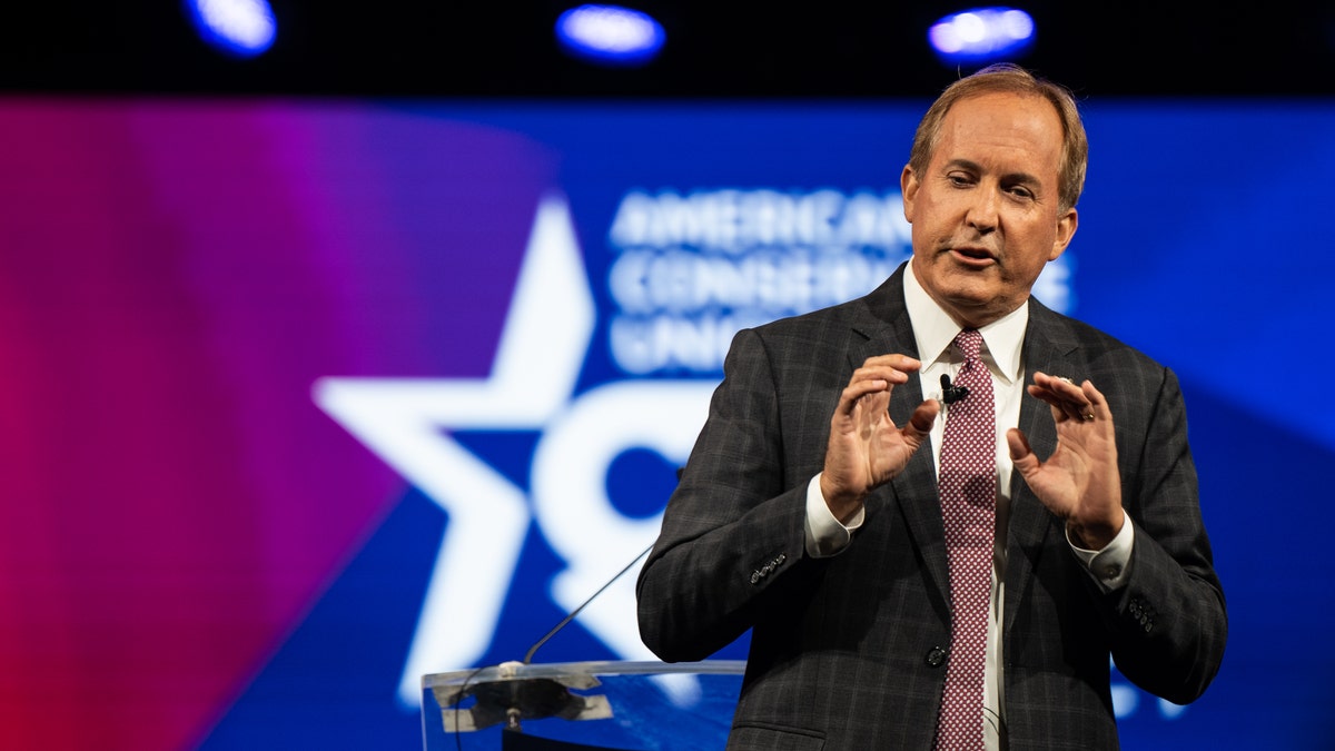 Texas Attorney General Ken Paxton during the Conservative Political Action Conference on July 11, 2021, in Dallas. (Brandon Bell/Getty Images)