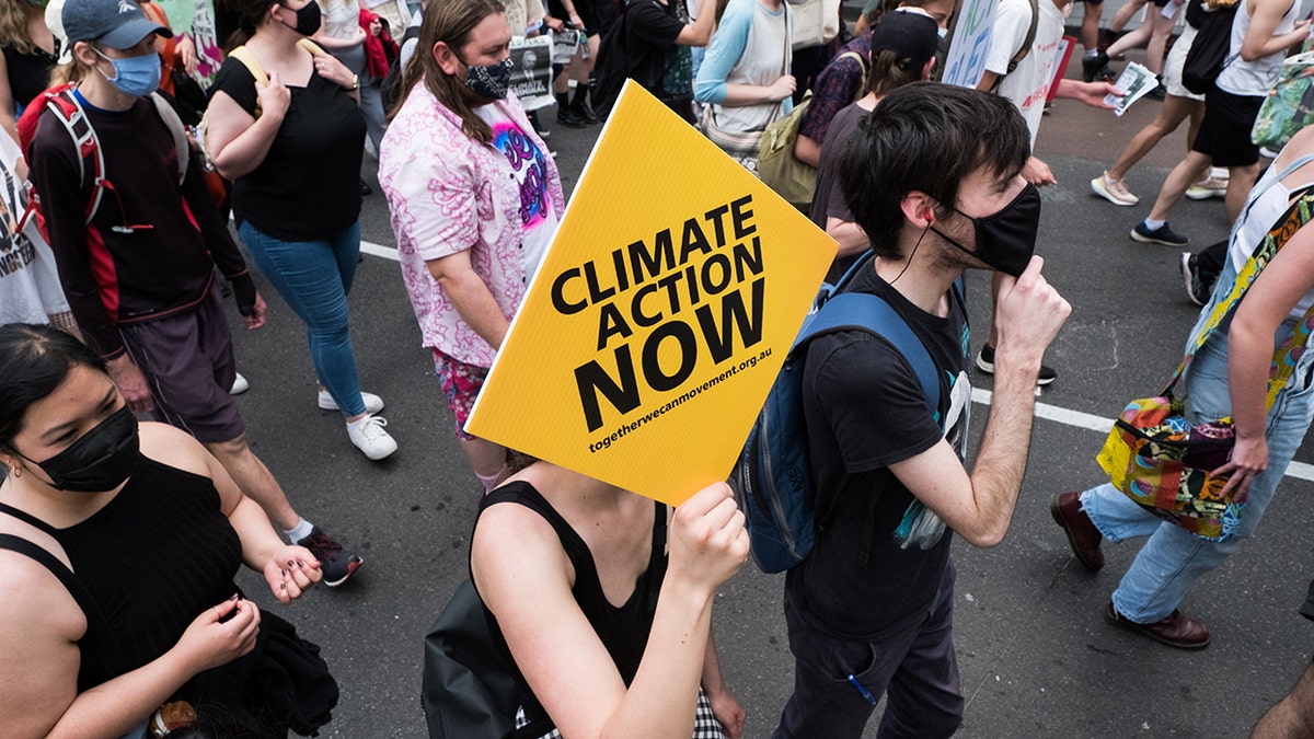 Climate change protest